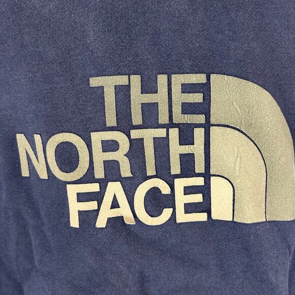 The North Face Mens Pullover Hoodie Size XL Blue Large Half Dome Logo Sweatshirt - Picture 4 of 7